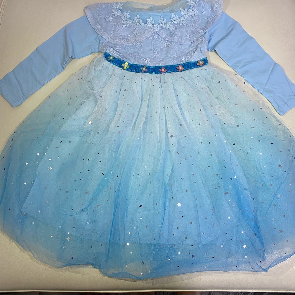Frozen Elsa embroidered sparkly costume dress - Picture 6 of 10